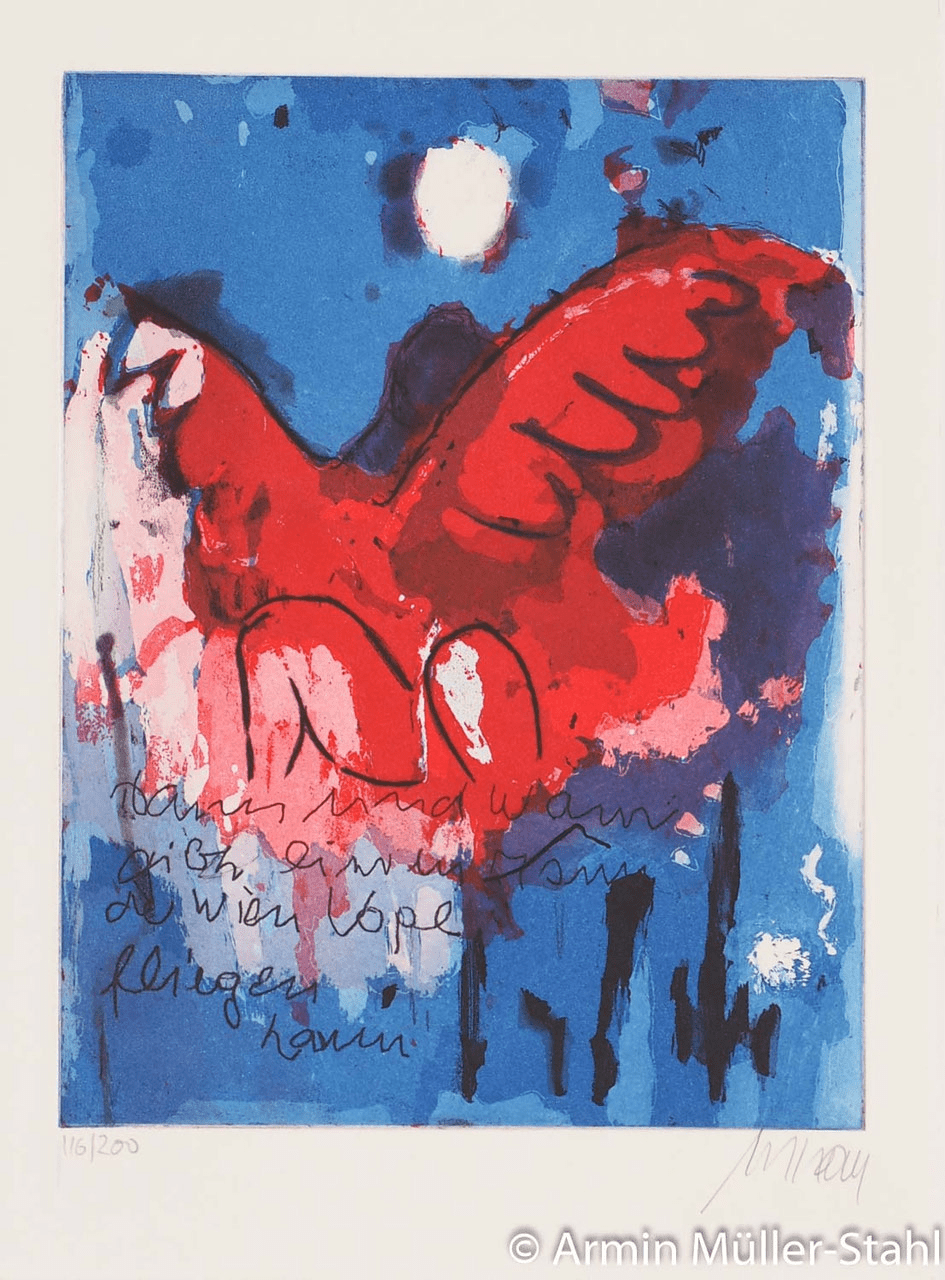 Armin Mueller-Stahl – Der wien Vogel fliegen kann - Kunsthandlung Langheinz