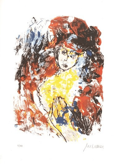 Armin Mueller-Stahl – Frau mit Hut - Kunsthandlung Langheinz