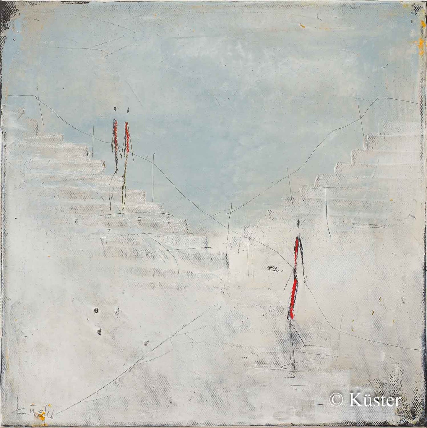 Claudia Küster – Figuren auf Treppen (7408) - Kunsthandlung Langheinz