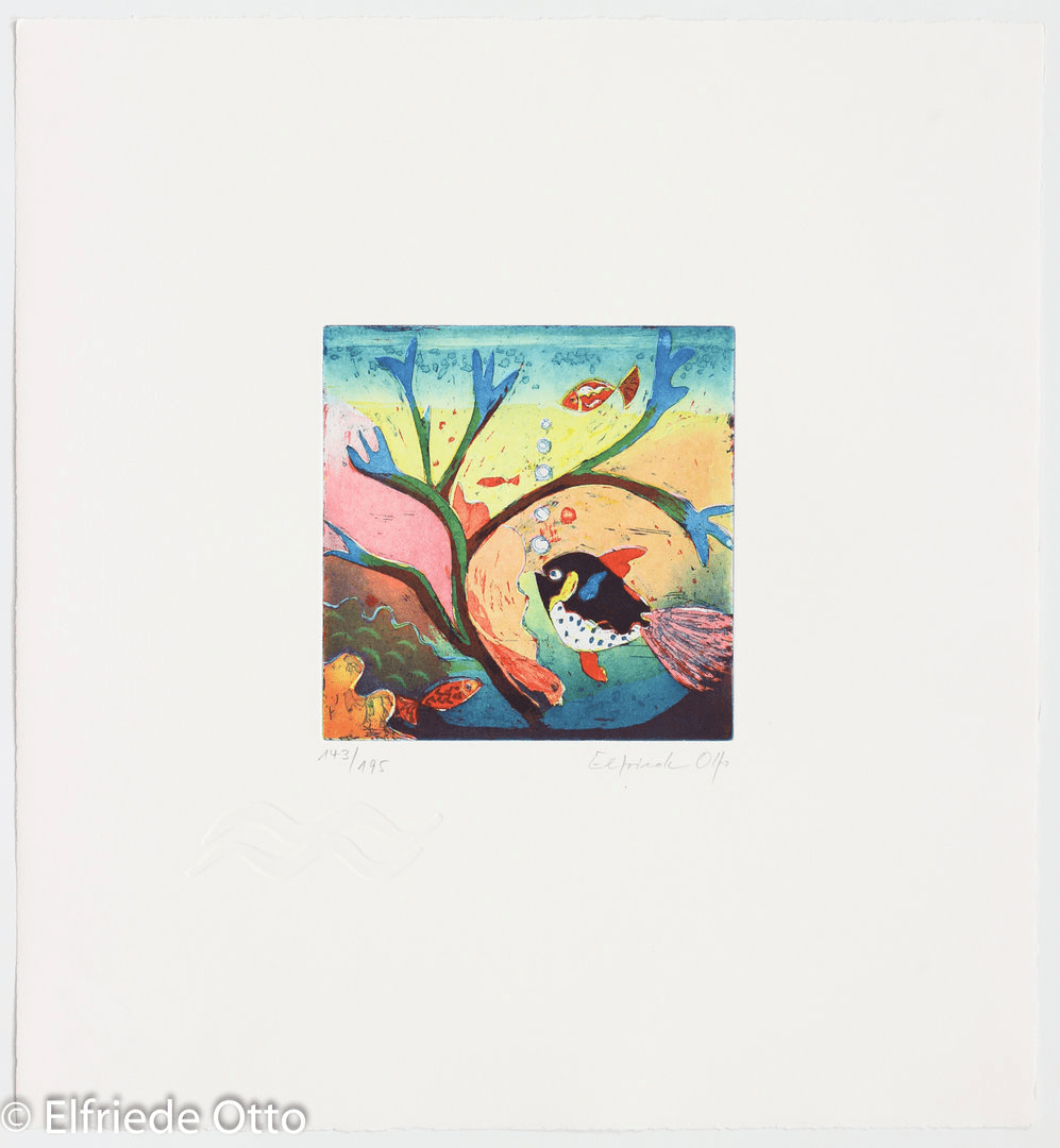 Elfriede Otto – Sternzeichen Fische - Kunsthandlung Langheinz