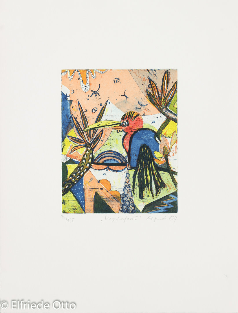 Elfriede Otto – Vogelsafari I - Kunsthandlung Langheinz