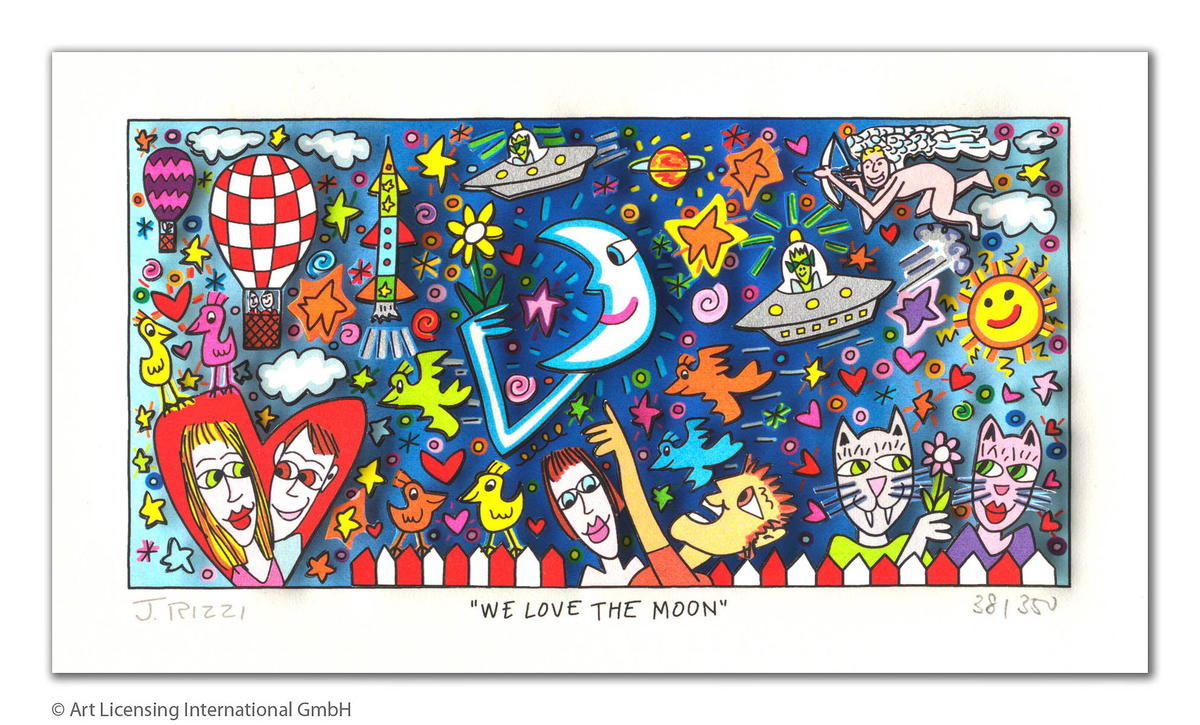 James Rizzi – We Love The Moon - Kunsthandlung Langheinz