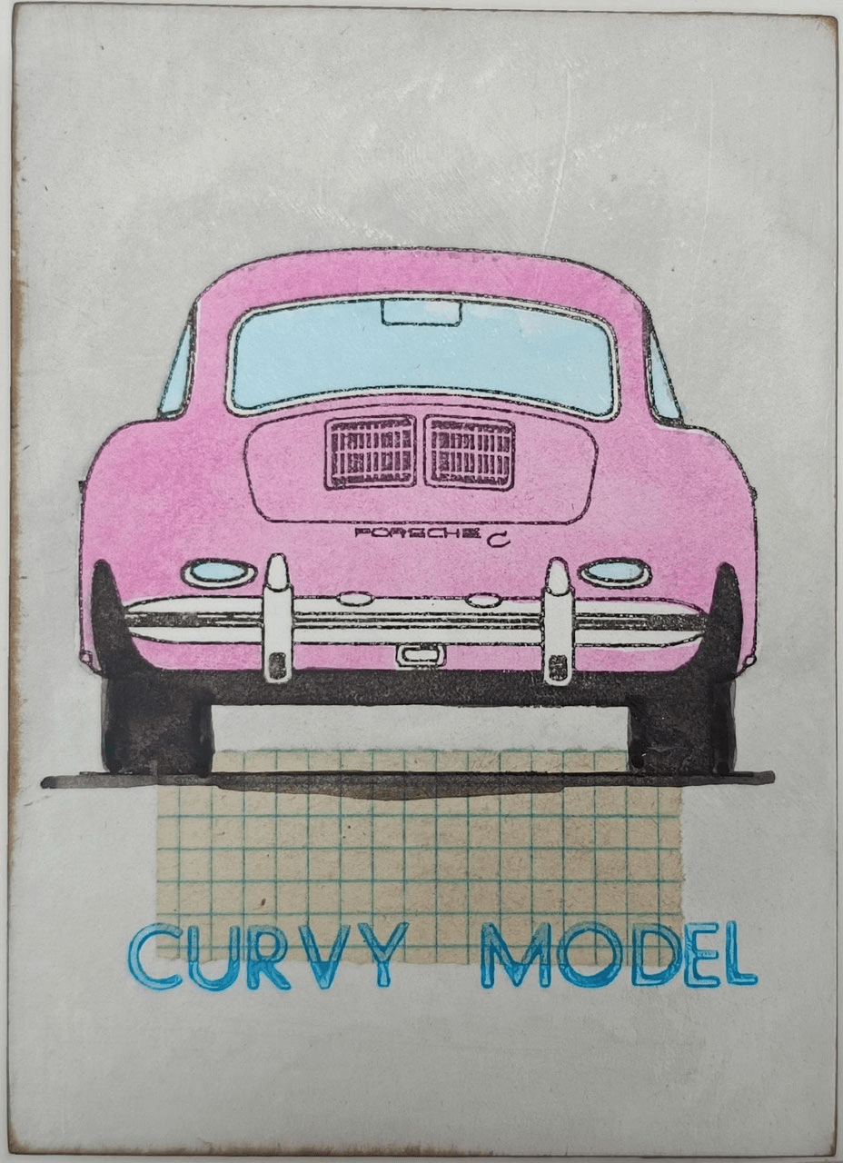Jan M. Petersen – curvy model (porsche pink) - Kunsthandlung Langheinz