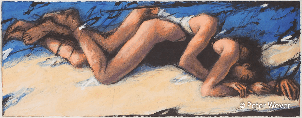 Peter Wever – Löffelchen lang blau - Kunsthandlung Langheinz