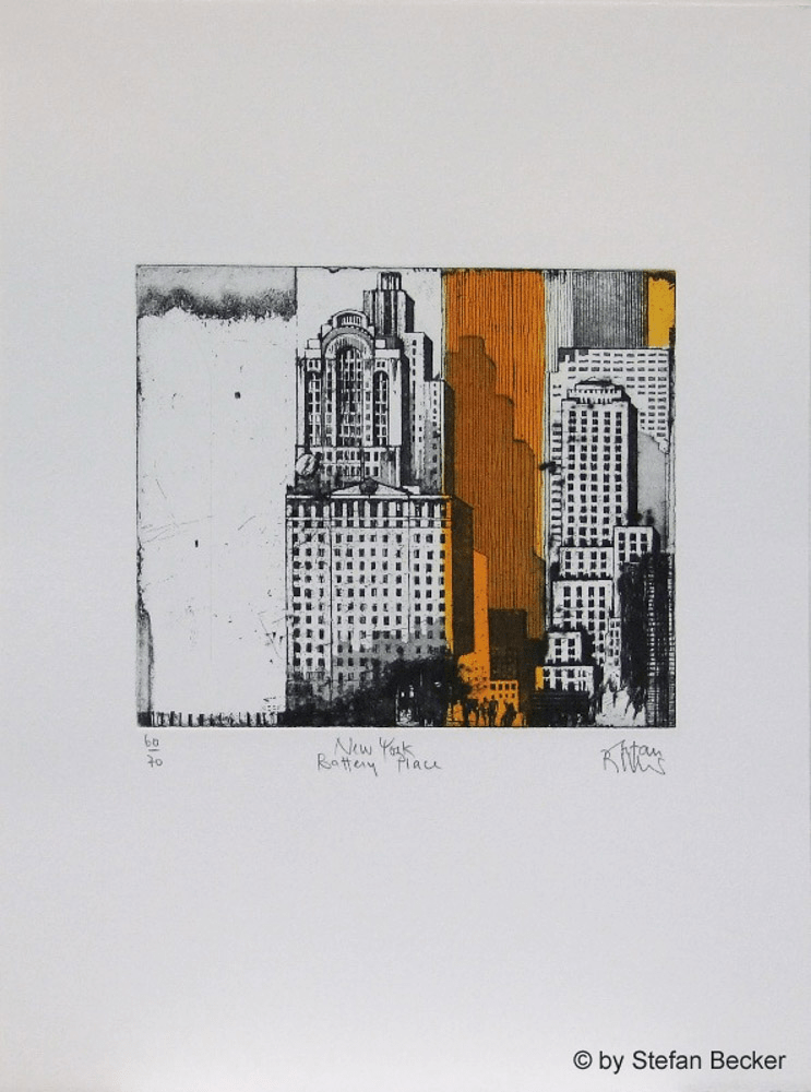 Stefan Becker – New York Battery Place - Kunsthandlung Langheinz