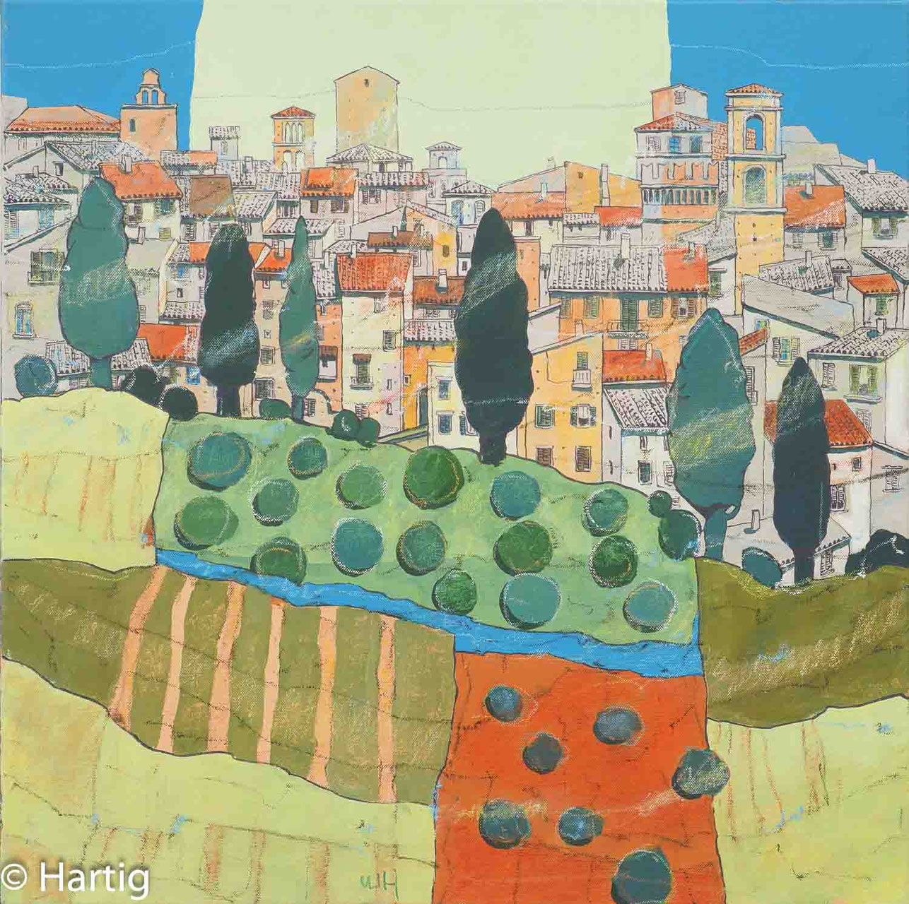 Ulrich Hartig – Borgo antico - Kunsthandlung Langheinz
