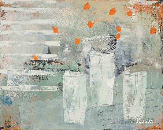 Claudia Küster – Blumen Orange (#7429) - Kunsthandlung Langheinz