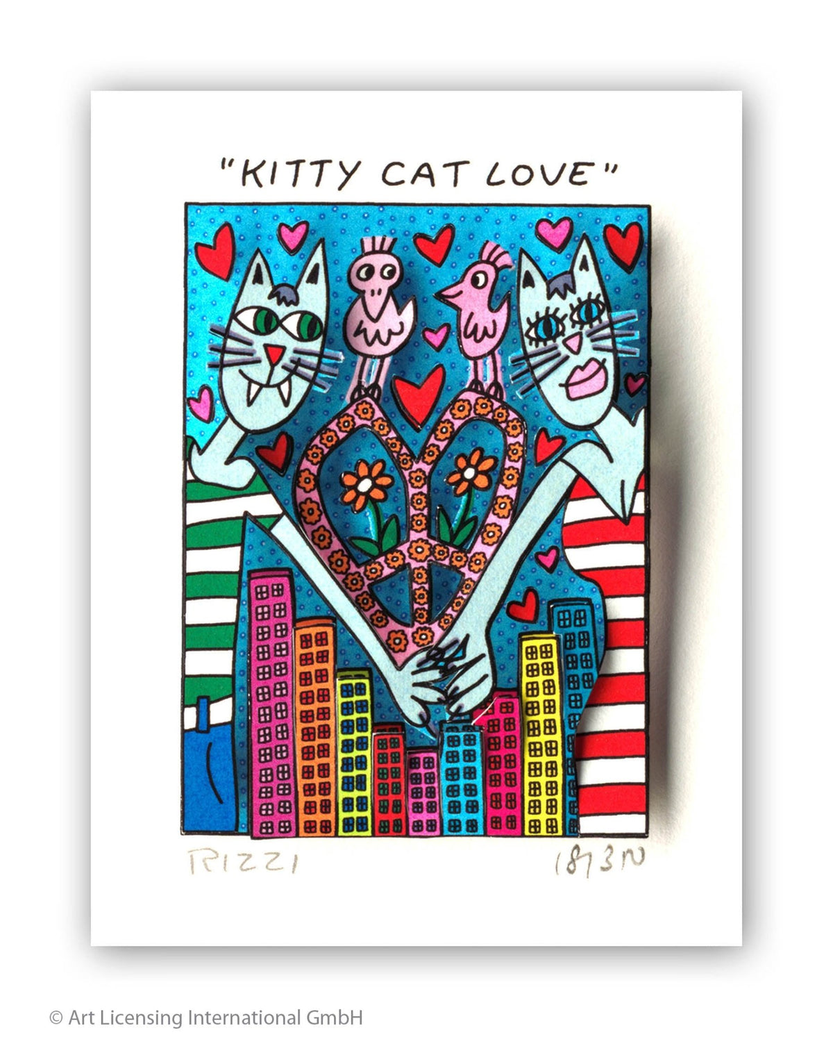 James Rizzi – Kitty Cat Love - Kunsthandlung Langheinz