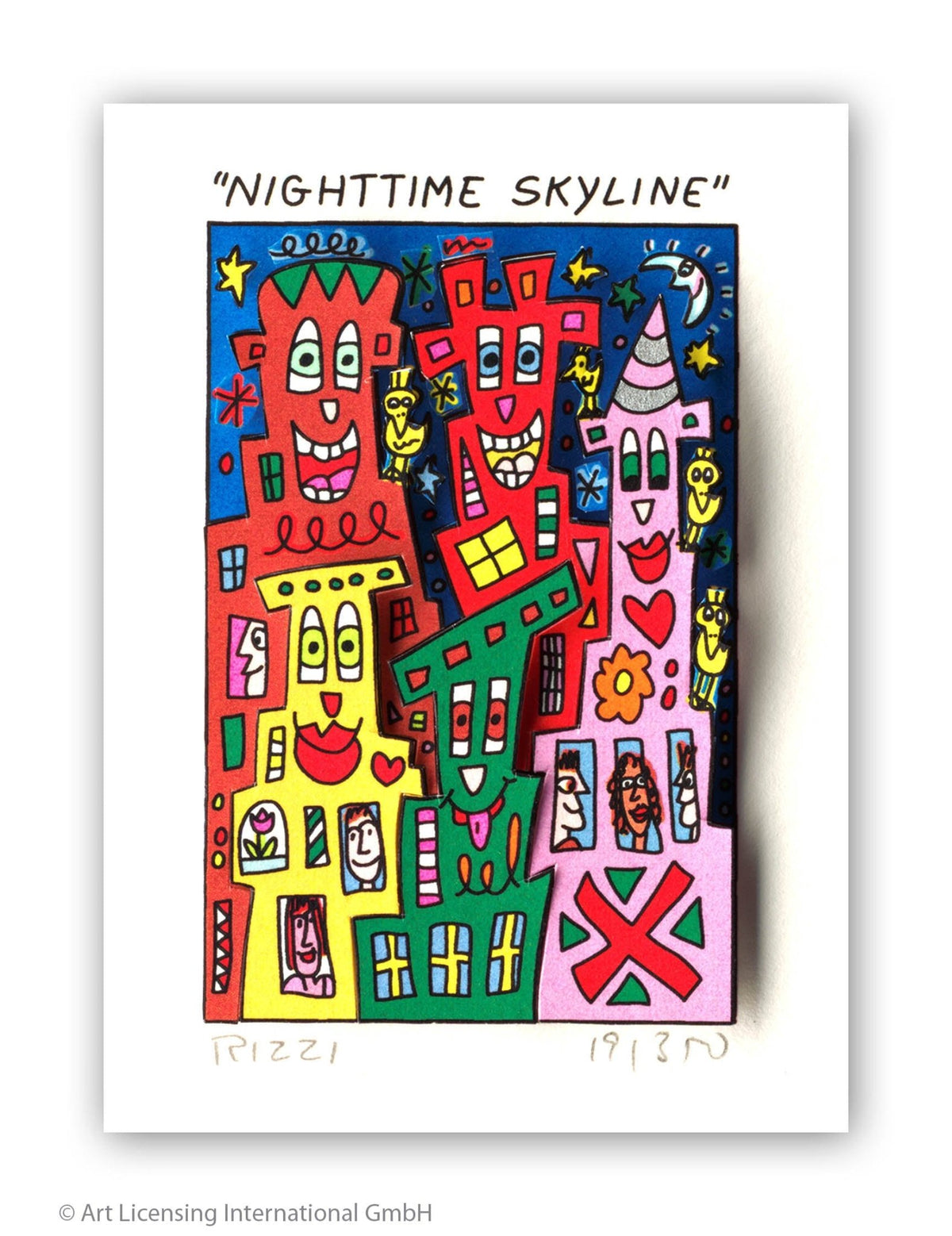 James Rizzi – Nighttime Skyline - Kunsthandlung Langheinz