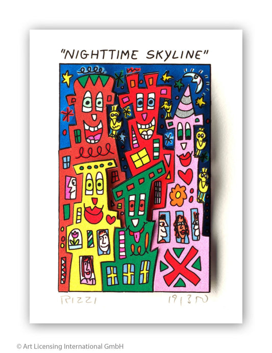 James Rizzi – Nighttime Skyline - Kunsthandlung Langheinz