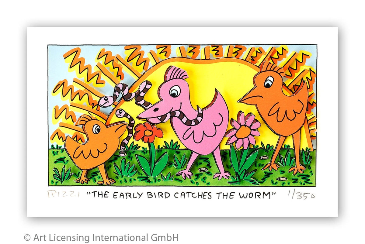 James Rizzi – The Early Bird Catches The Worm - Kunsthandlung Langheinz