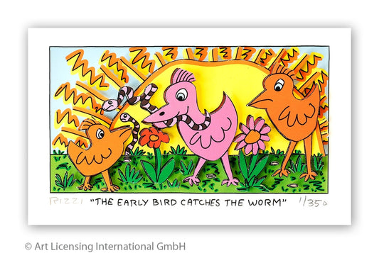 James Rizzi – The Early Bird Catches The Worm - Kunsthandlung Langheinz